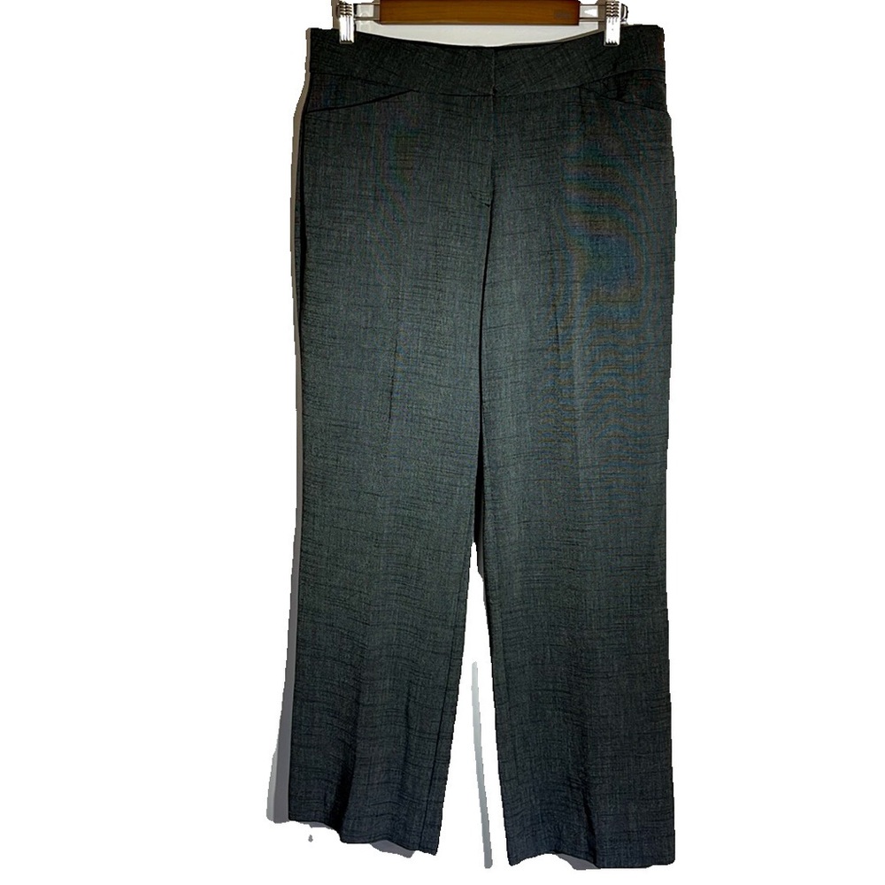 Dana Buchman Women’s Comfort Band Straight Leg Dress Pants Charcoal Gray Size 10
